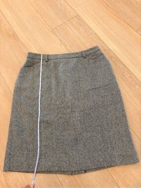 cleo Black & White Tweed Pencil Skirt